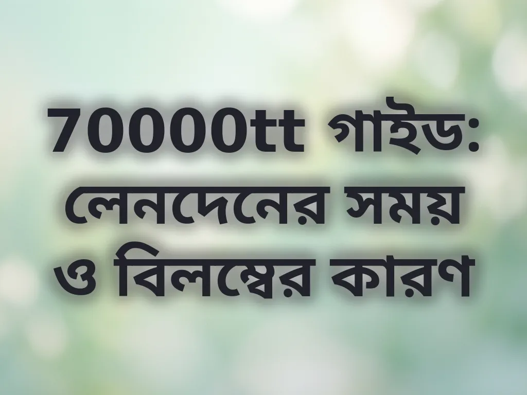 লেনদেনের সময় গাইড